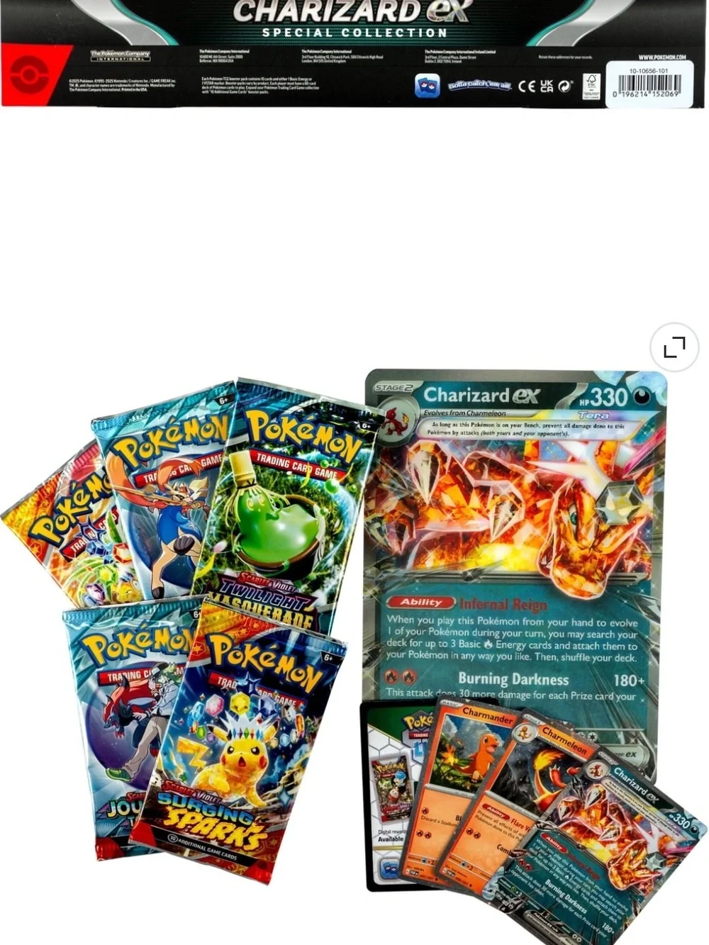 Pokemon Charizard EX Special Collection – Black & Orange Fire-Themed Box